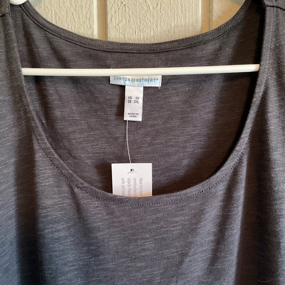 Maxi Dress NWT Heathered Dark Gray 3X - Picture 3 of 6